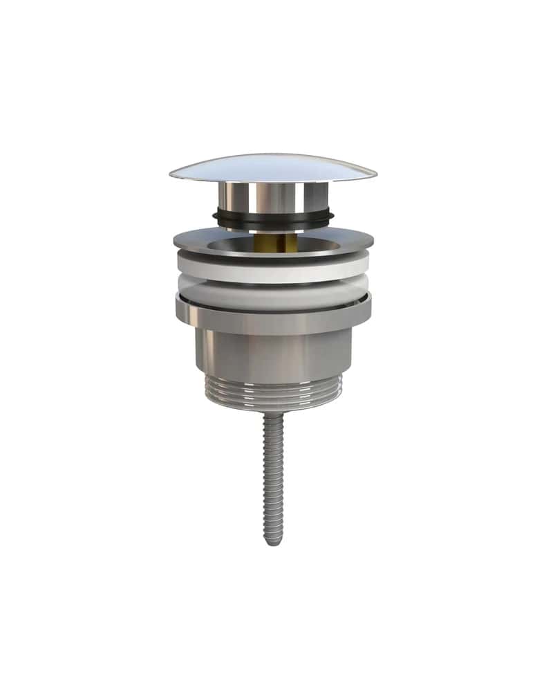 Piletta di scarico click-clack universale per lavabo, ottone cromato | KoseDiCasa