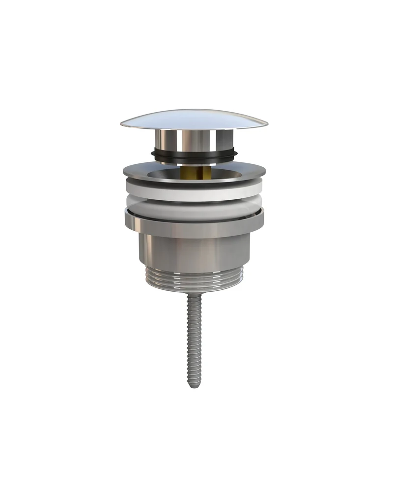 Piletta di scarico click-clack universale per lavabo, ottone cromato | KoseDiCasa
