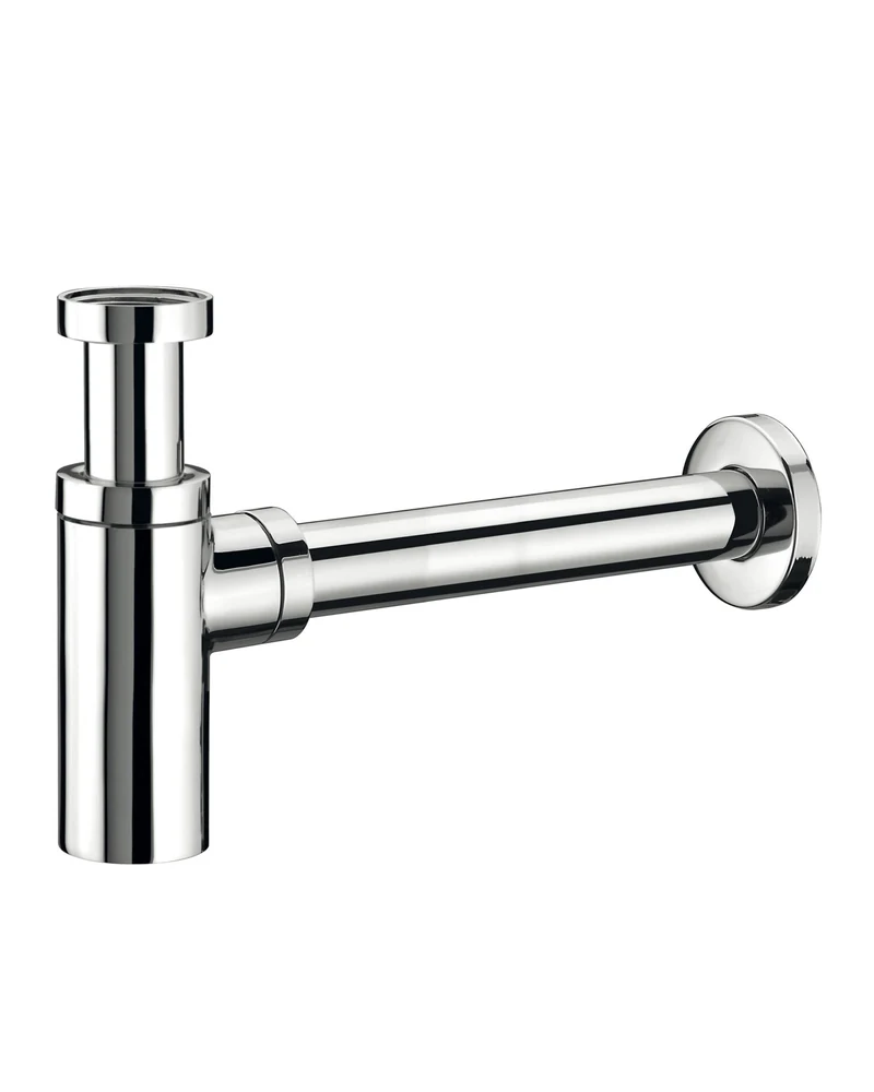 Sifone a vista per lavabo in ottone cromato 1"1/4 ispezionabile | KoseDiCasa