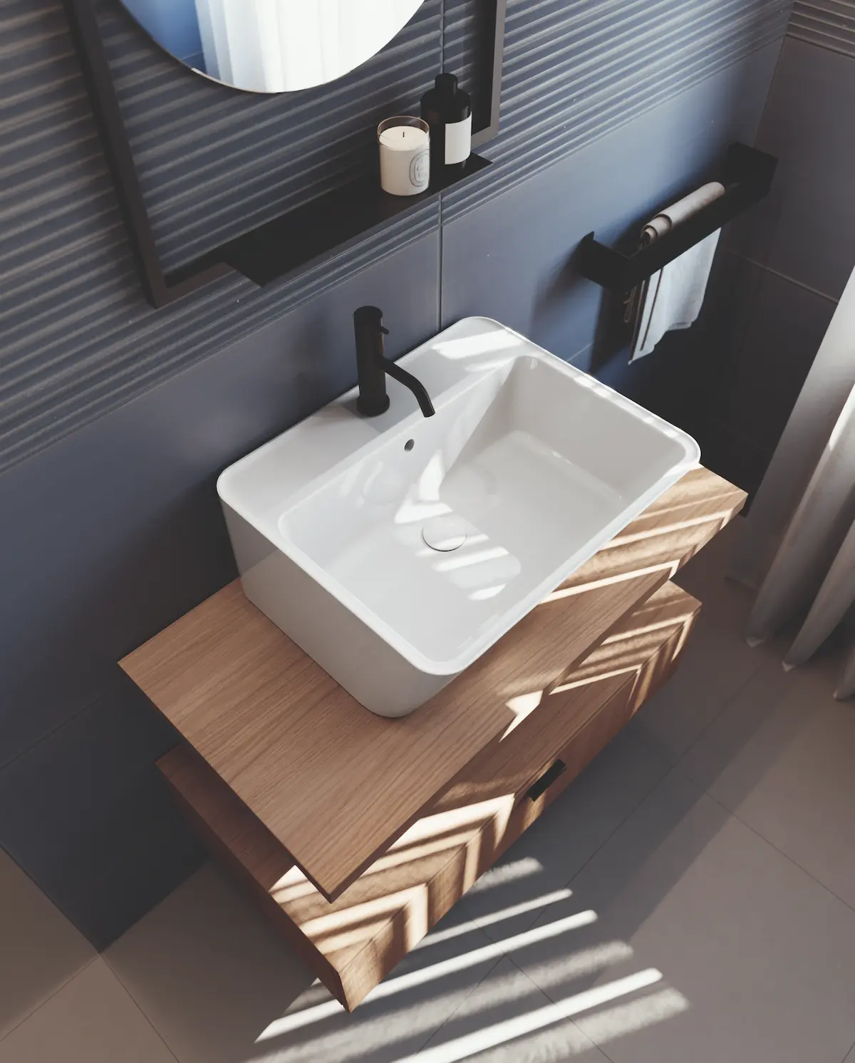 Lavabo comodo e profondo wynn - Collezione wynn | KoseDiCasa