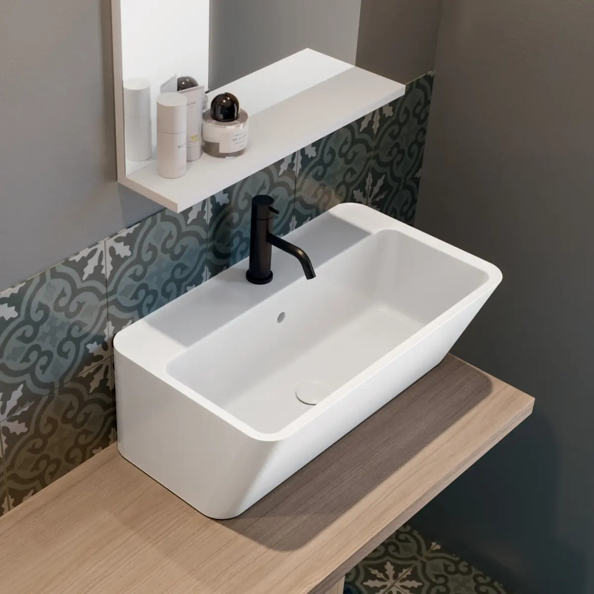 Lavabo comodo e profondo wynn - Dettaglio 1 | KoseDiCasa