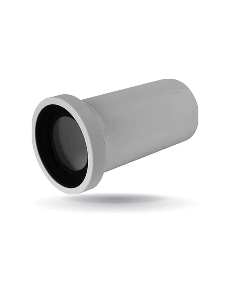 Tubo tecnico di scarico a parete per WC Ø100 con guarnizione | KoseDiCasa